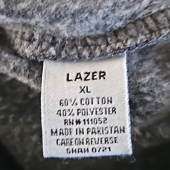 Lazer Men's Pullover Hoodie - Black Size XL, NWT - Picture 7 of 8